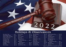 91112-Q<br>2022 Legal Calendar
