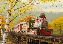 93202-Q<br>Smoky Ridge Train Fall Calendar