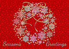 93210-S<br>Warm Red Wreath