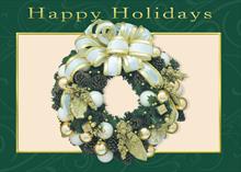 97106-S<br>Wreath with Green Border