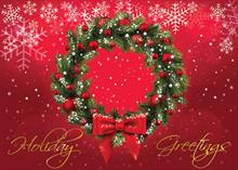 CA4140-Q<br>Pine Wreath Greetings