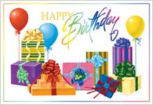 2206-N<br>Birthday Packages and balloons