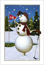 2218-P<br>Golf Ball Snowman