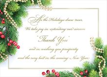 3748-P<br>Holly Bordered Sincere Thanks