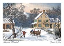 3950-N<br>Leaving Home by Currier & Ives