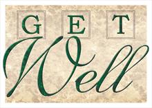 4003-N<br>Get Well on natural parchment