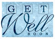 4006-N<br>Get Well Soon blue on blue