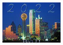 4067-Q<br>Dallas skyline 2022 calendar