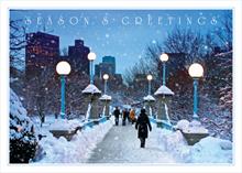 4071-N<br>Boston Commons snowy pedestrian bridge
