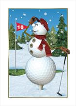 4084-N<br>Golfing snowman